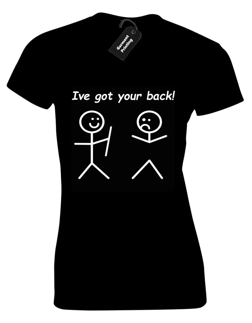 IVE GOT YOUR BACK женская футболка слоган крупье HUMOUR TUMBLR подарок для друга мультфильм