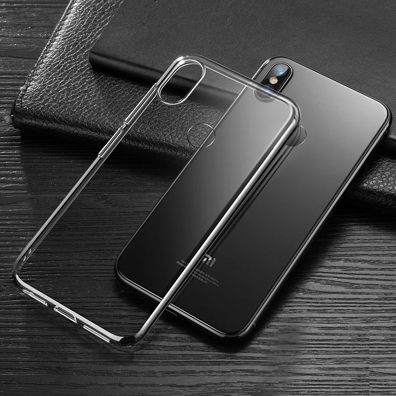 Shockproof Silicone Phone Cases for Xiaomi Mi 8/Mi8 SE Lite 360 Transparent Soft TPU Back Cover Mi 8 Explorer Edition Mi8SE Capa