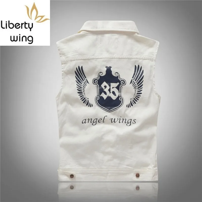 Куртка мужская джинсовая облегающая с принтом винтажная Повседневная