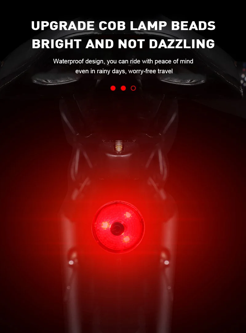 

Mini LED Bicycle Tail Light Cycling Bike Rear Lights Waterproof Safety Warning Bicycle Rear Light Bike Warning Lamp Red Light