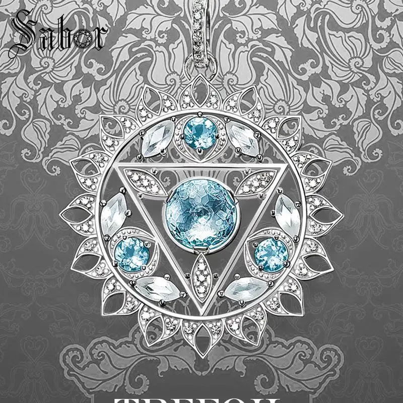 Подвески в виде чакры ювелирные изделия серебряного цвета для женщин и девочек