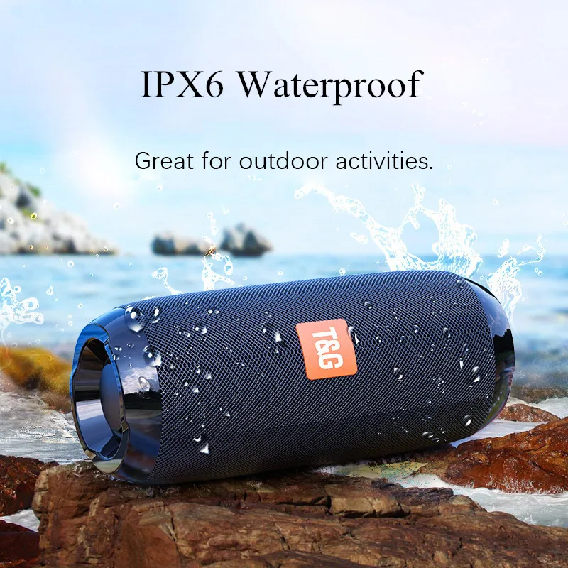Portable Wireless Bluetooth Speakers TG157 Soundbar Stereo Subwoofer Outdoor Sports IPX6 Waterproof Support TF Card FM Radio AUX |