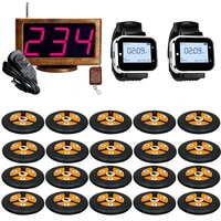 jingle bells 2 watch receiver 20 call button 1 screen wireless waiter calling system for restaurant service pager system bell