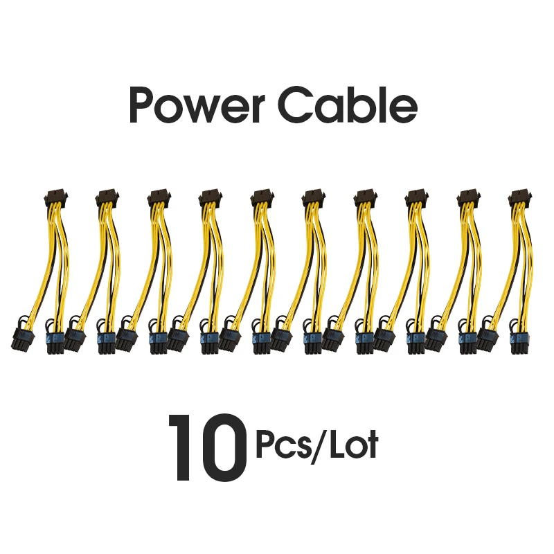 10 шт. 8 Pin PCI-e на (6 + 2) (Мама-папа) GPU Кабель питания 210 мм 260 для графической карты
