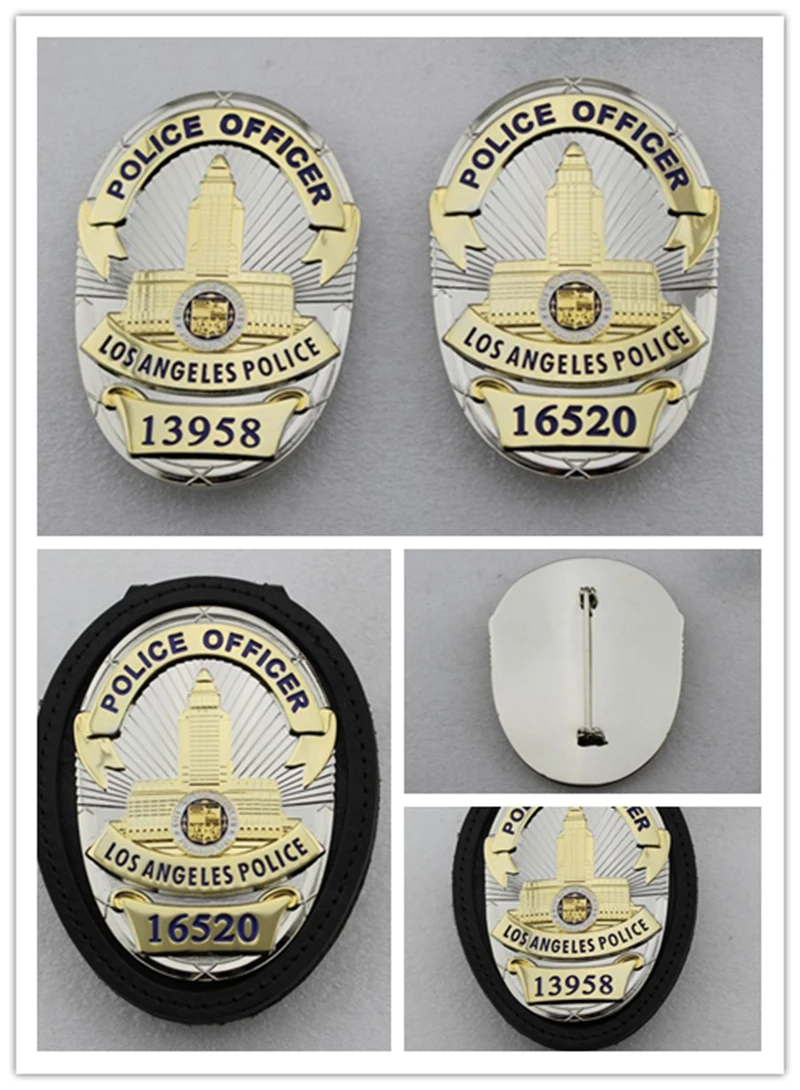Классический полицейский из Лос-Анжелеса 13958 16520, Реплика Фильма Prop Pin значок