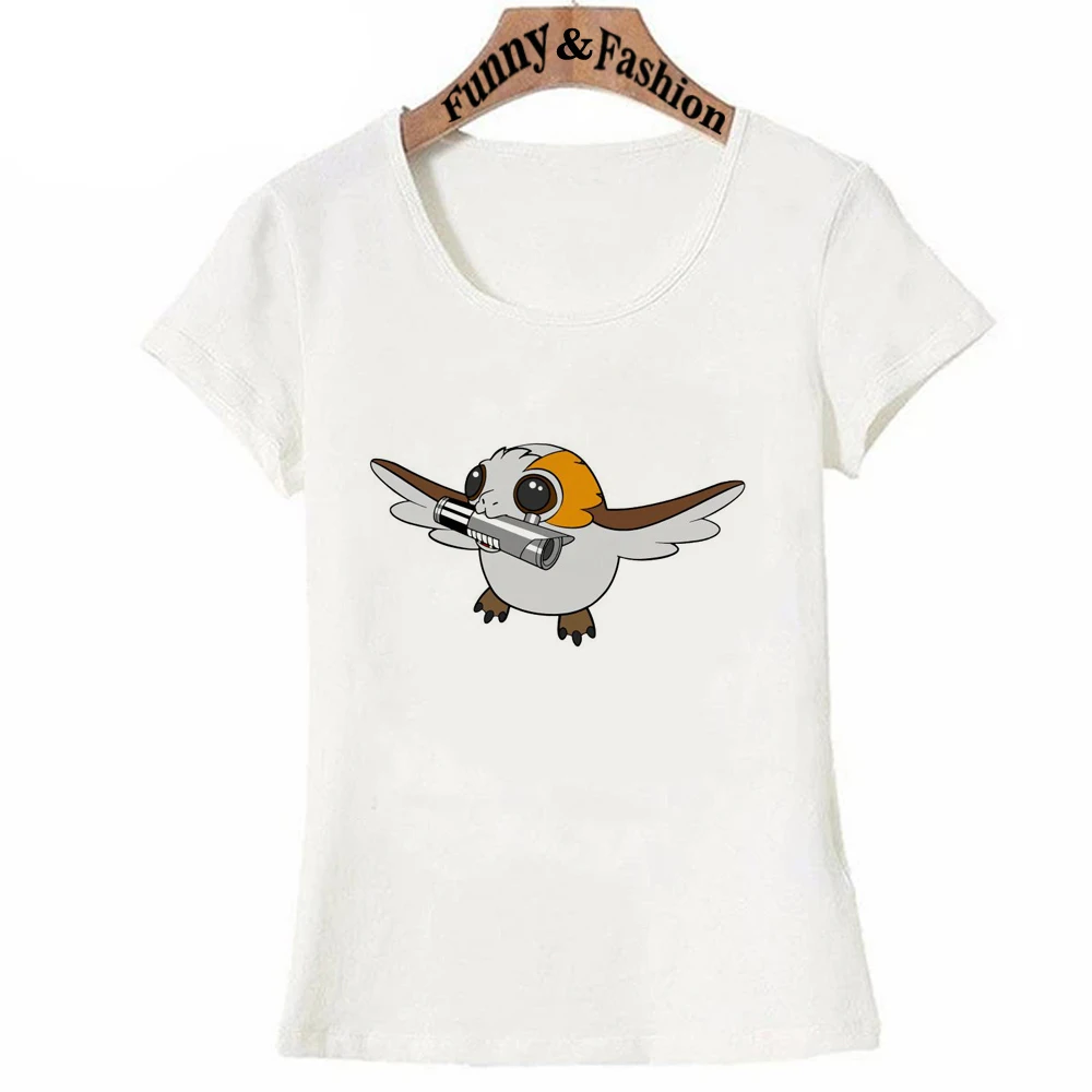 Vogue Princess Pocket Porg женская рубашка Рик и Морти однотонные футболки ТАТУИН футболка