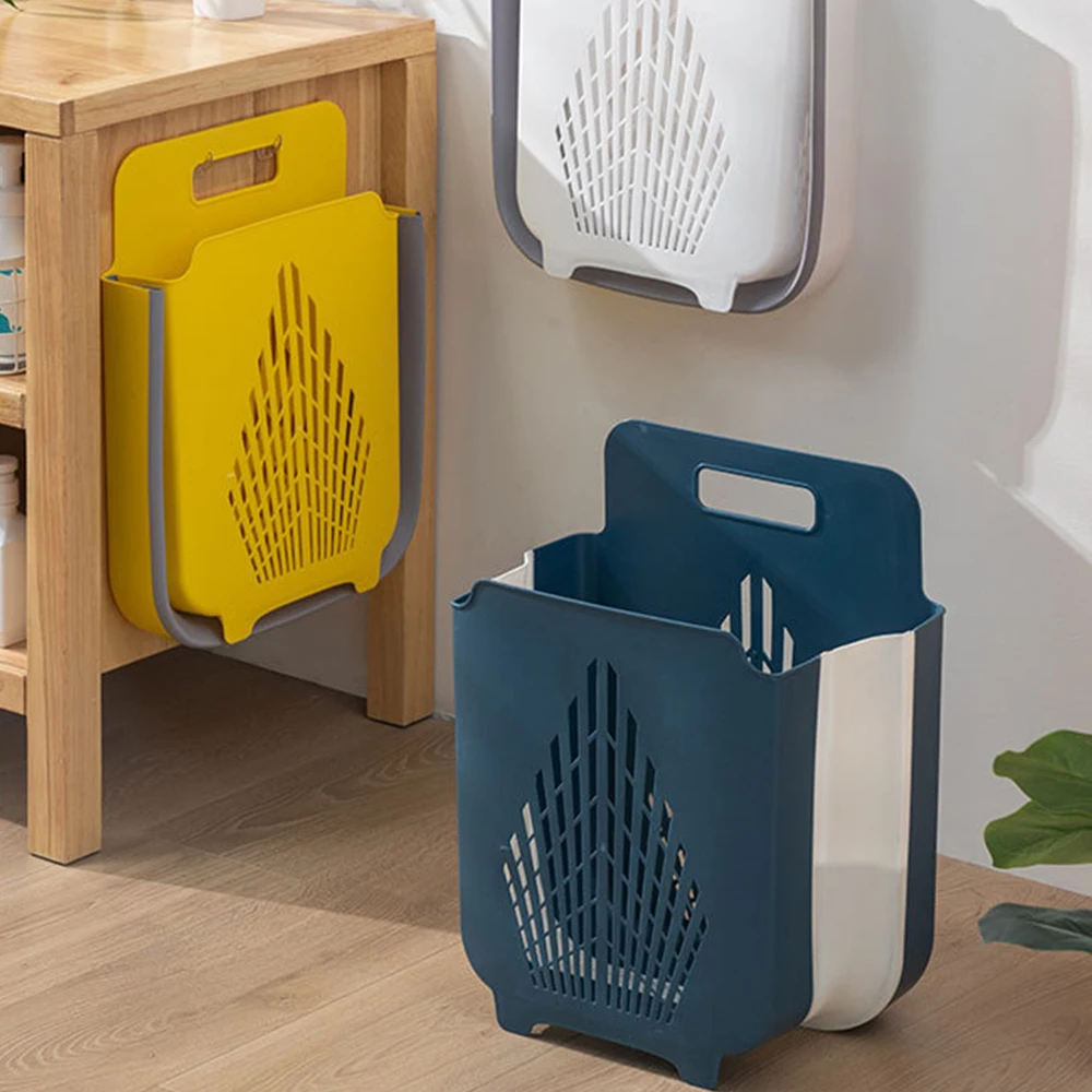 

Портативная складная корзина для грязной одежды, стеллаж для хранения, бытовая стеллаж для хранения, настенная подвесная корзина для мусор...