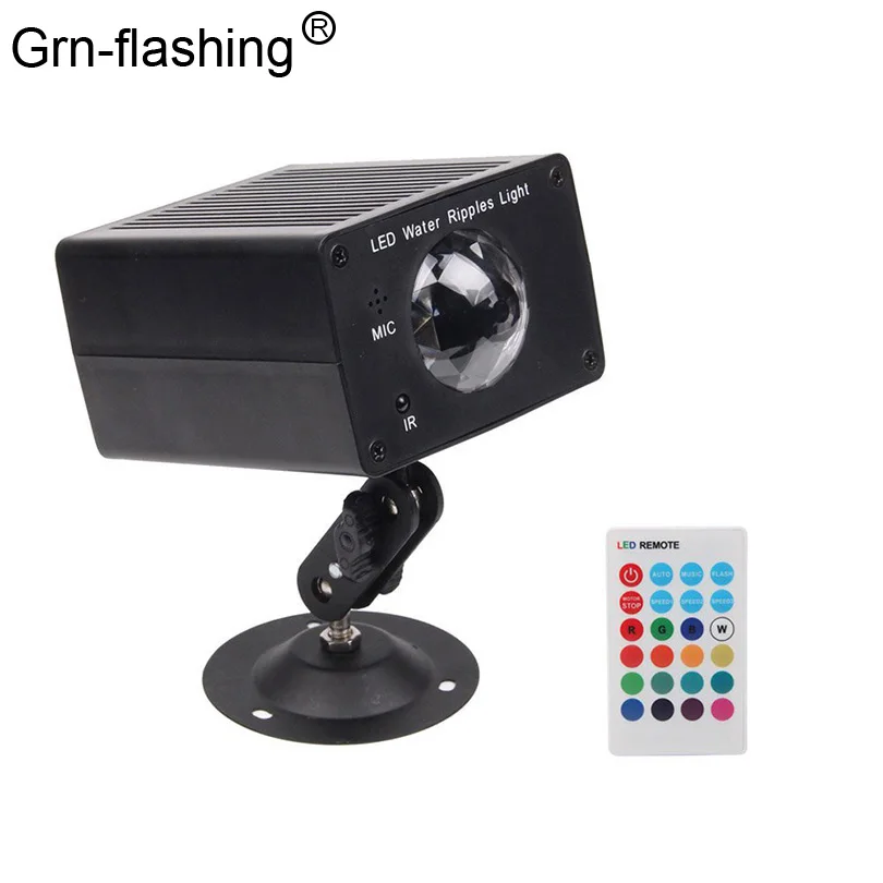 9 Вт 16 цветов RGB Светодиодный прожектор С ВОЛНИСТЫМ ЭФФЕКТОМ, сценический светильник, для рождественской вечеринки, для Dj шоу, лазерный проектор, Океанский волнистый светильник