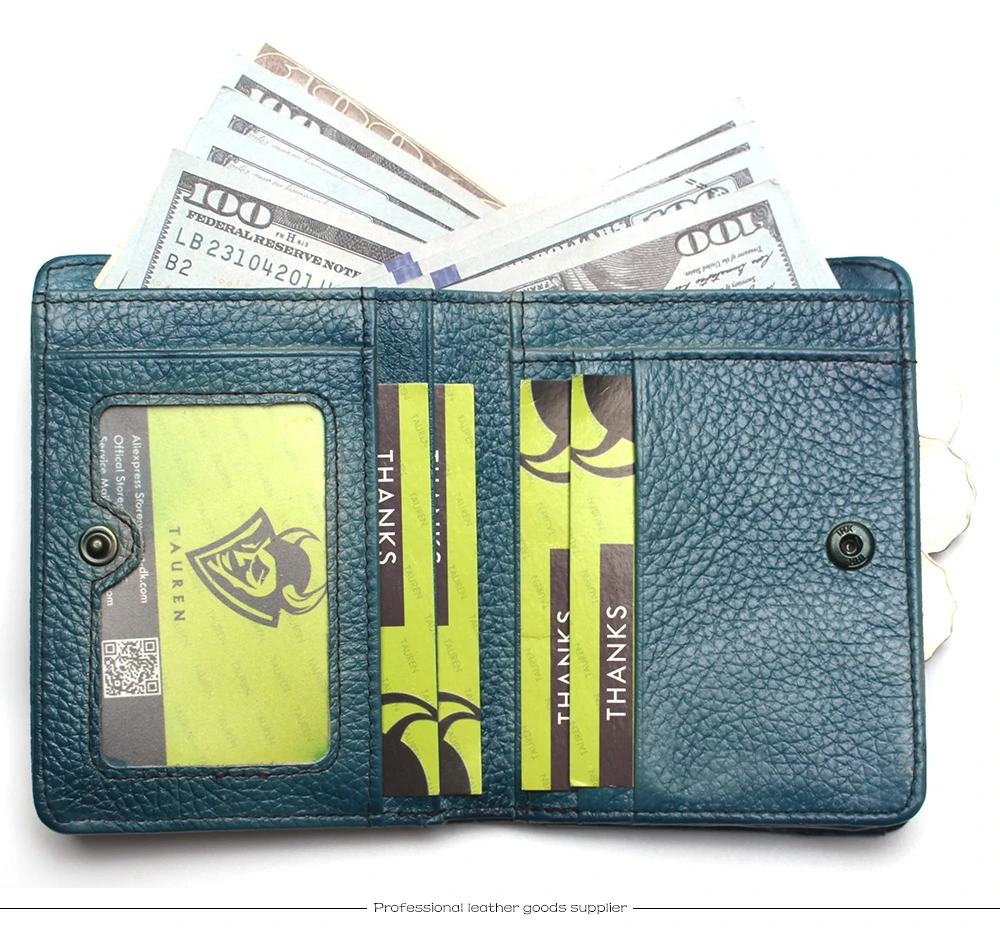 Natural Leather RFID Blocking Men's Top Layer Leather Brushed Wallet Handmade Retro Wallet Pure Leather Leather Coin Purse