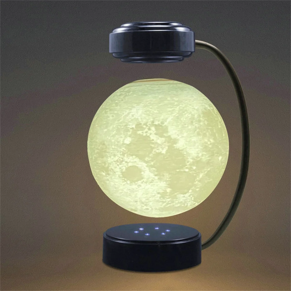 저렴한 문 LED 밤 빛 자기 부상 빛 3D 문 부동 램프 Levitating 전구 참신 조명 침실 장식
