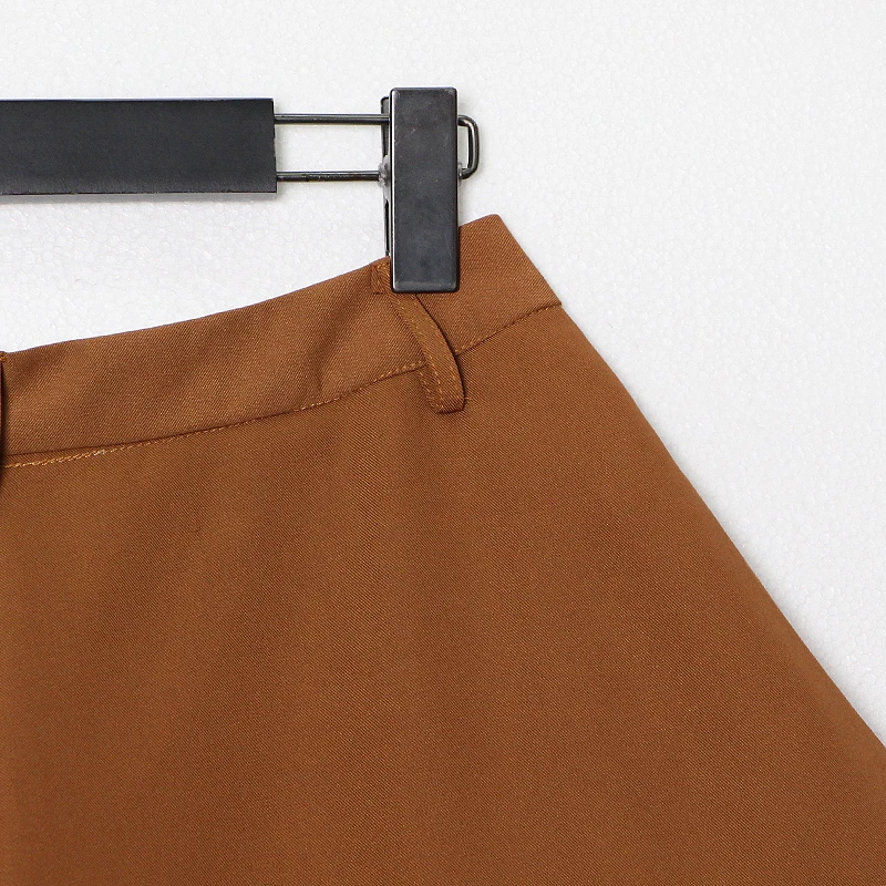 

SISPELL Patchwork Hit Color Shorts For Female High Waist Slimming Woemen's Wide-legged Pants Fashion Streetwear New 2021