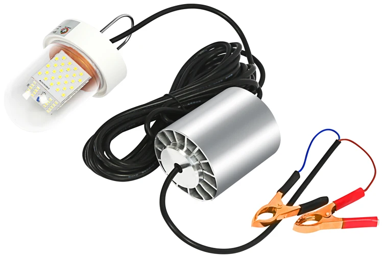 60W 12 V-24 V светодиодный зеленый под водой погружной фонарь для ночной рыбалки Краппи кальмар док-станция для лампы