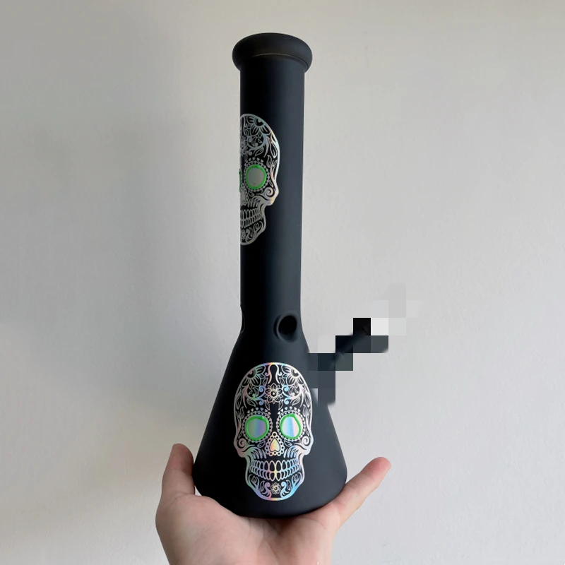 

10-дюймовый кальян из черного стекла поставляется с 1 набором чаши 14 мм