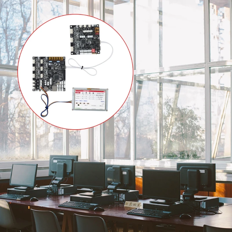 

3D Printer CNC Machine Clone Duet3 6HC Upgrades Controller Board Duet 3 3HCExpansion Board and 5i Screen Advanced 32bit