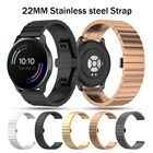 Ремешок из нержавеющей стали для HUAWEI Wacth GT 2 ProAmazfit GTR 47 ммSamsung Gear S3 металлический браслет для Huawei GT 2eHonor Magic