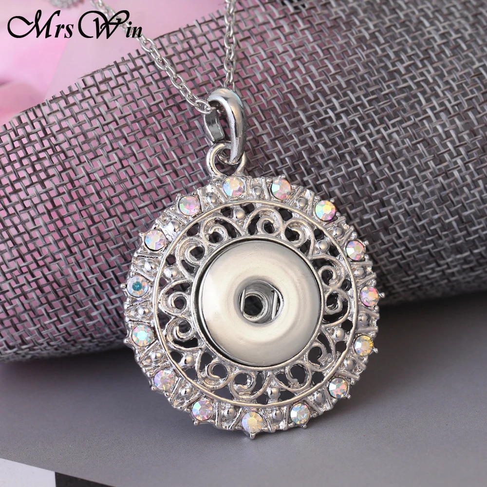 Цепочка с подвеской женская классическое круглое ожерелье кристаллами