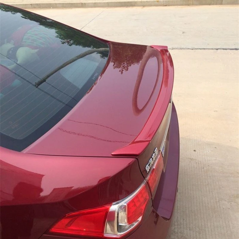 Задний спойлер багажника из АБС-пластика угольная поверхность задний с утиным