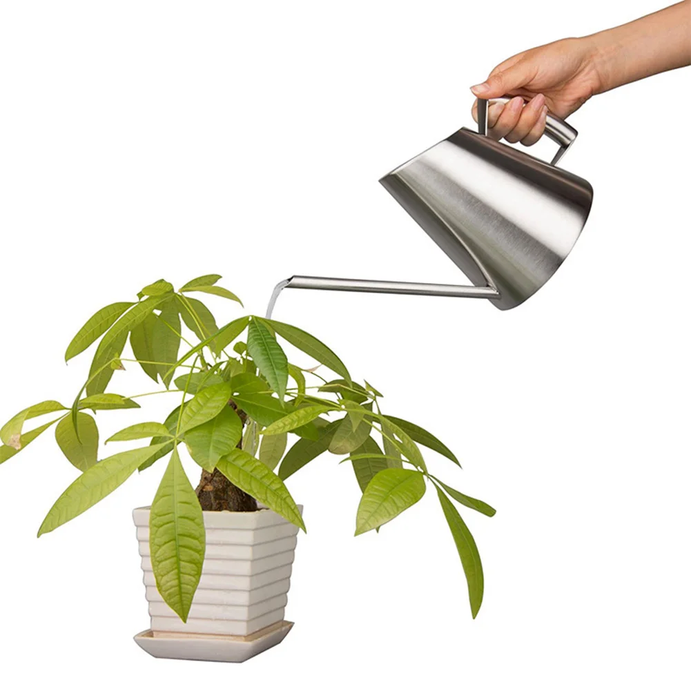 400 мл нержавеющая сталь Длинный Носик комнатный Сад бонсай растение цветок лейка
