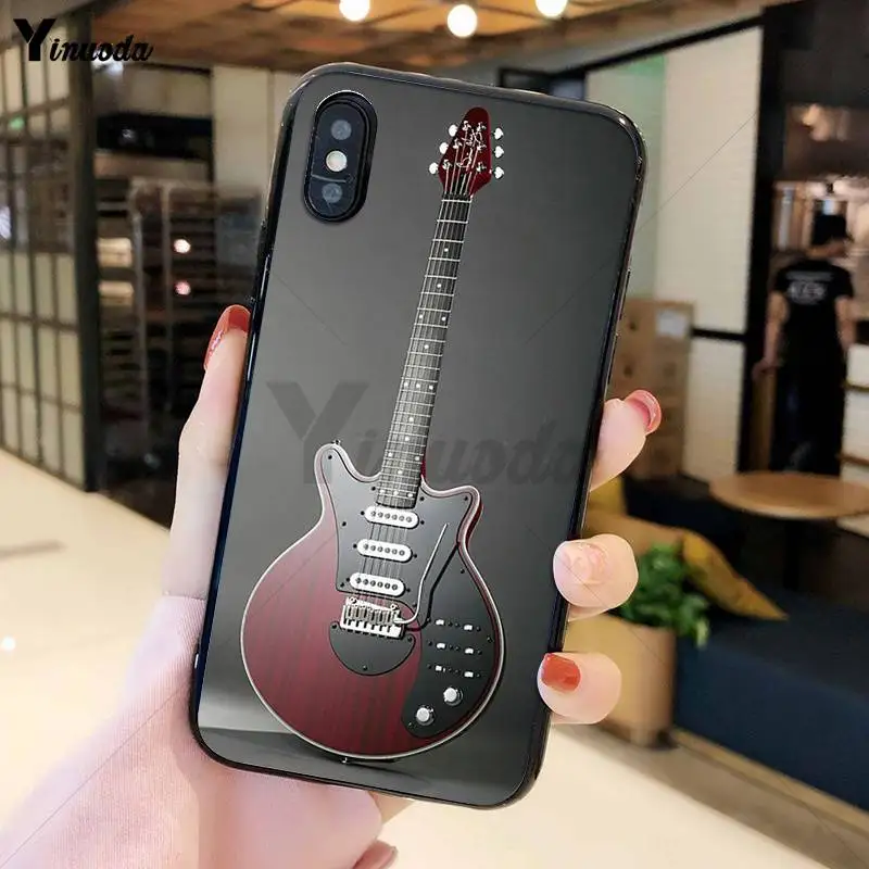 Популярная гитара Yinuoda красочный милый чехол для телефона Apple iPhone 8 7 6 6S Plus X XS MAX 5 5S