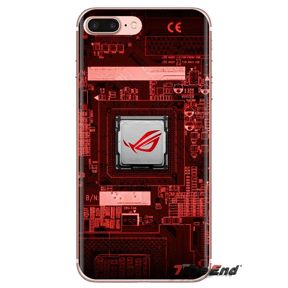 funny motherboard Transparent Soft Cases Covers For Samsung Galaxy A3 A5 A7 A9 A8 Star A6 Plus 2018 2015 2016 2017 |