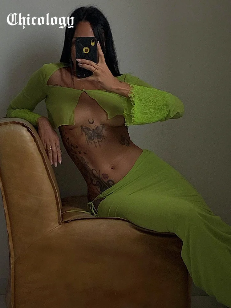 Chicology 2021 женские кружевные лоскутные кроп-топы на бретелях миди облегающие