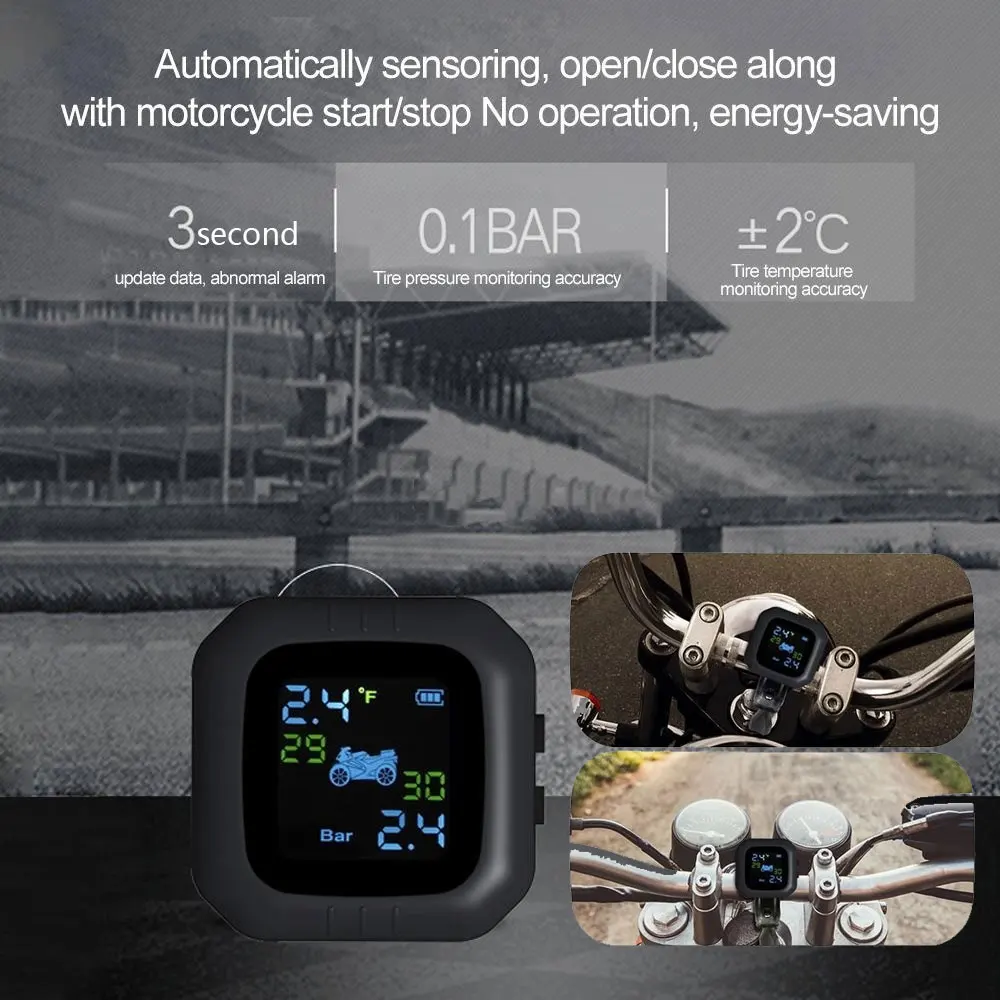Внешняя сигнализация Tpms для мотоцикла беспроводные датчики давления в шинах