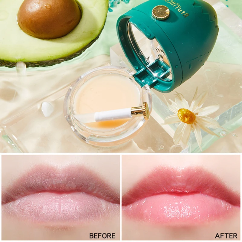 

Avocado Jelly Lip Mask Natural Plant Moisturizing Lasting Lip Balm Clean Up Dead Skin&Fades Lip Lines Night Sleep Lips Skin Care