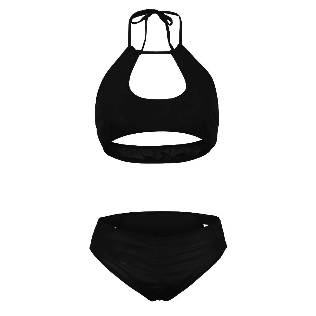 Женское нижнее белье размера плюс Эротическое с лямкой на шее сексуальное 2019 |