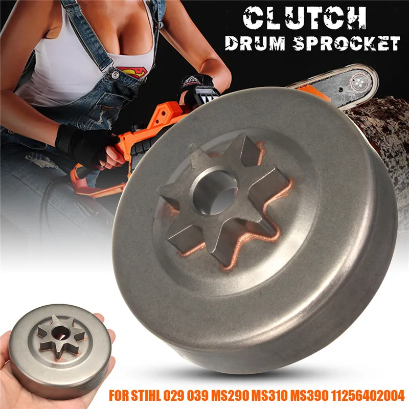 

Tooth Chain Saw Sprocket Clutch Drum Passive Plate Washer E-Clip Kit For Steele Stihl 029 039 MS290 MS310 MS390 5Pcs/set 3/8" 7
