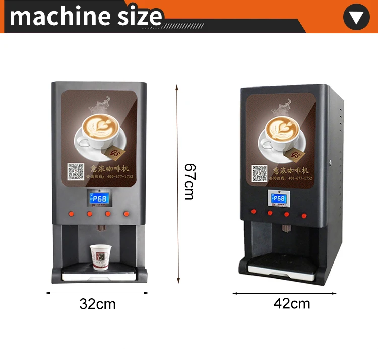 

Commercial Coin Operated Coffee Vending Machine 3 Canisters Automatic Hot Milk Tea Coffee Maker Beverage Dispenser GBD203D