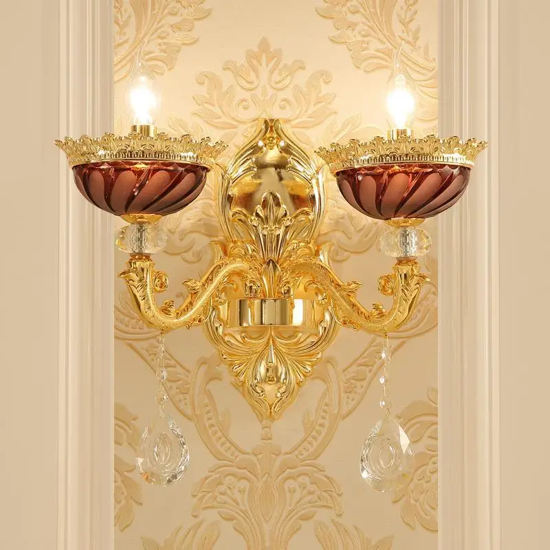 Wandlampen Kinkiety Aplique Luz Wandlamp Lampara De Pared интерьер для дома Хрустальная аппликация Murale