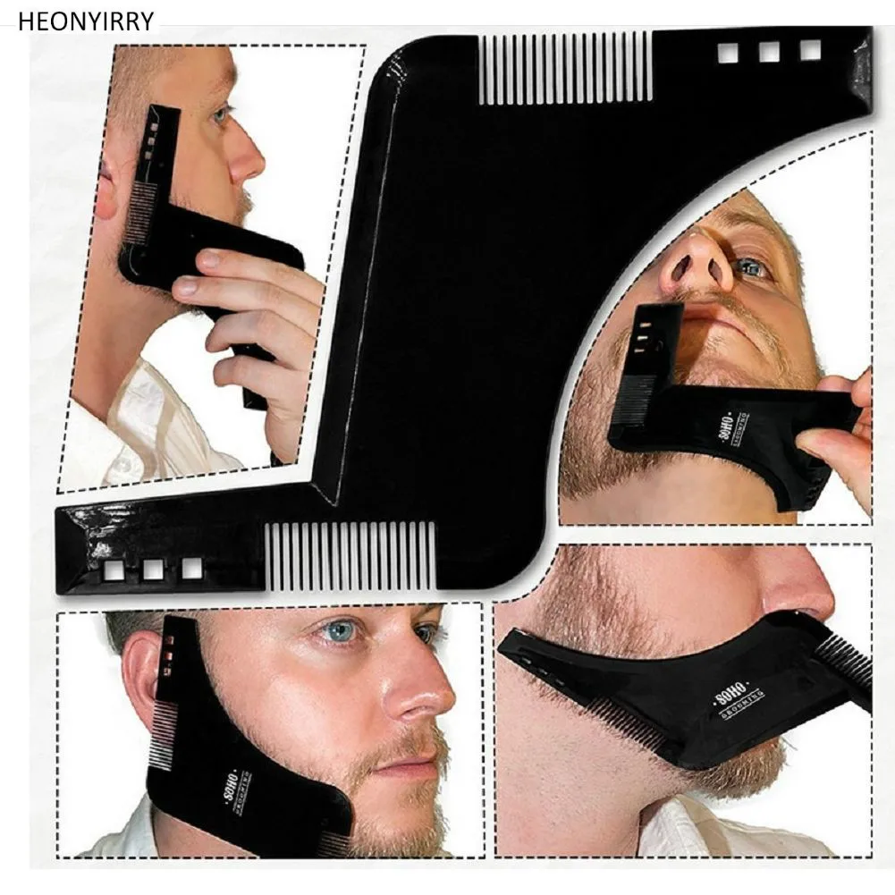 Beard Comb Портативный ушной триммер для волос в носу Vibrissa лезвие ручное резец носорога Nariz носовая бритва моющиеся ножницы носовая Бритва для волос - Цвет: Beard Comb
