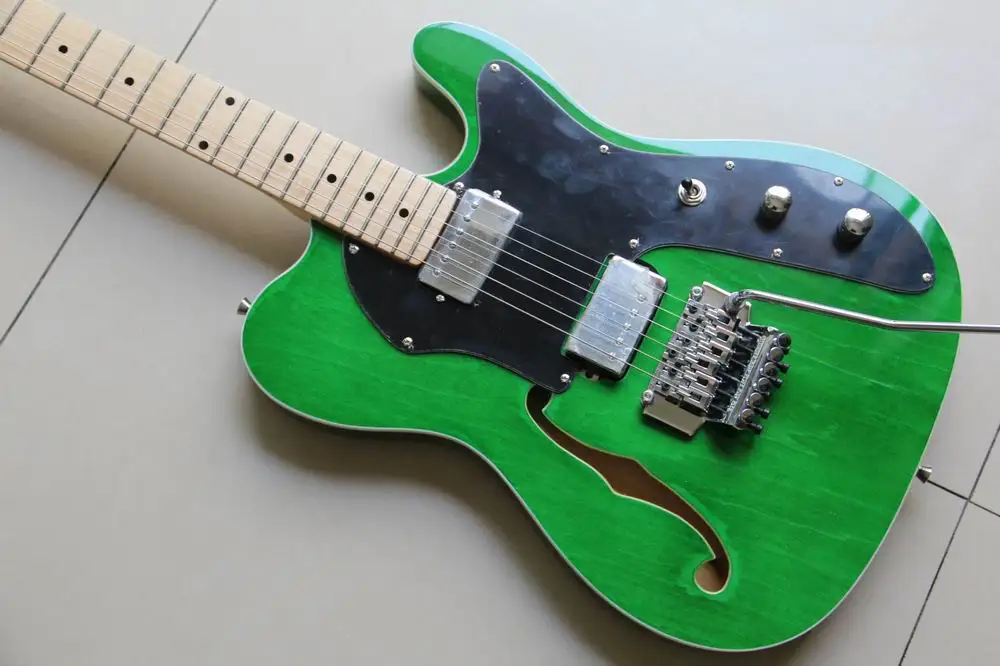 Бесплатная доставка новая китайская гитара модели Tel лучшего качества в зеленом