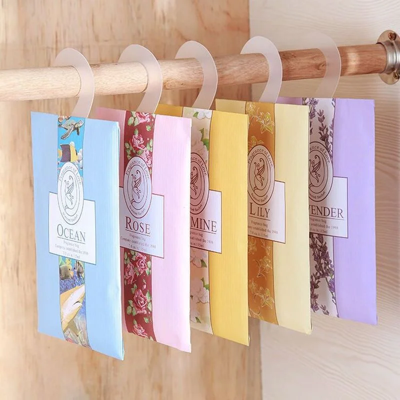 10PC Natural Smell Incense Sachet Hangable Air Fresh Scent Bag Spice Aromatherapy Perfume Package for Wardrobe Car Home Supplies