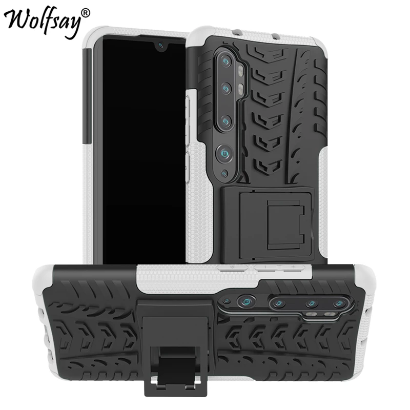 

Wolfsay Cases For Xiaomi Mi Note 10 Pro Case Rubber Hard PC Defender Armor Cover For Xiaomi Mi Note 10 Pro Cover Xiaomi Note 10+