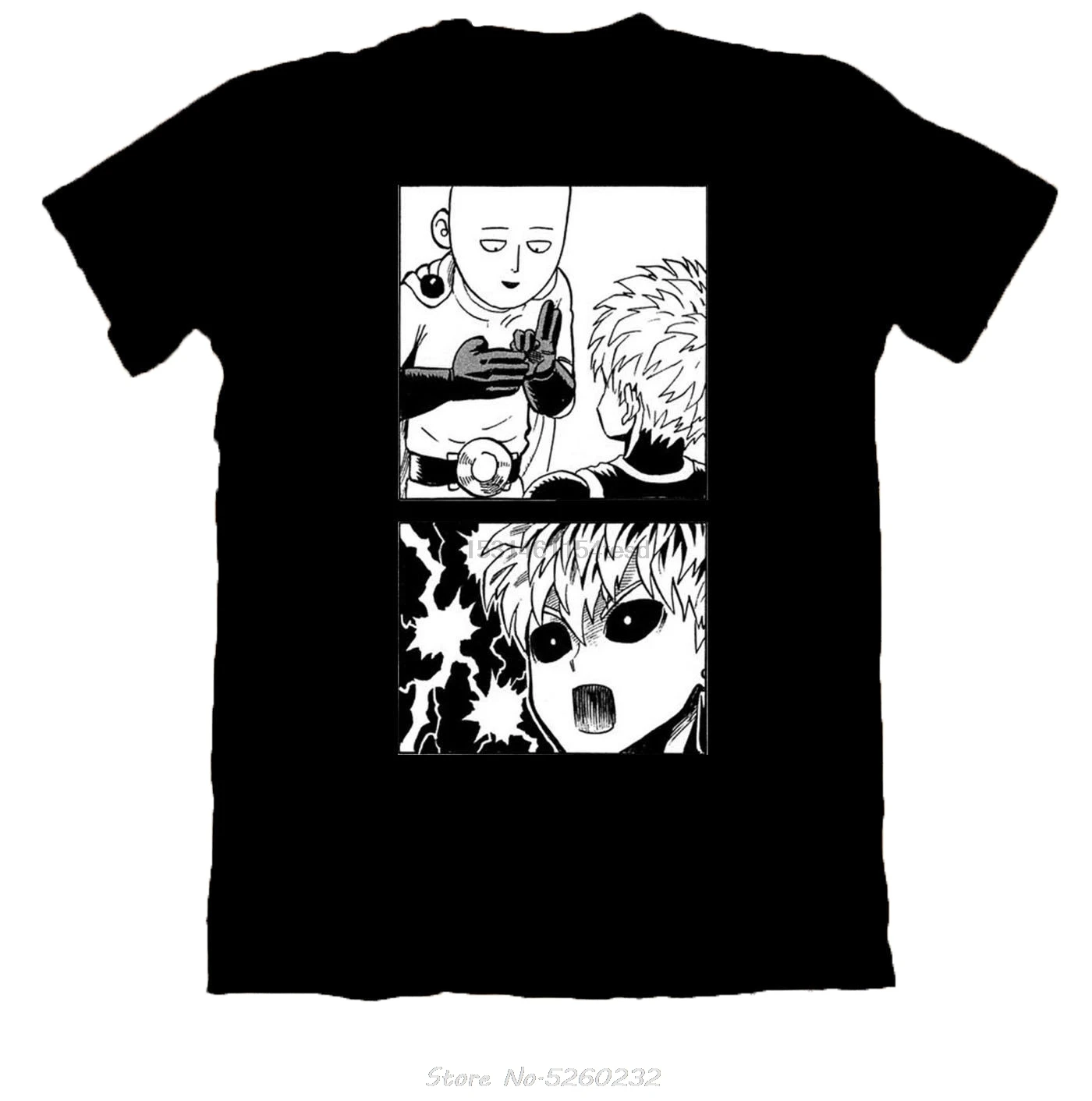 Мужские футболки унисекс Сайтама и Гено One Punch брендовая одежда приталенный