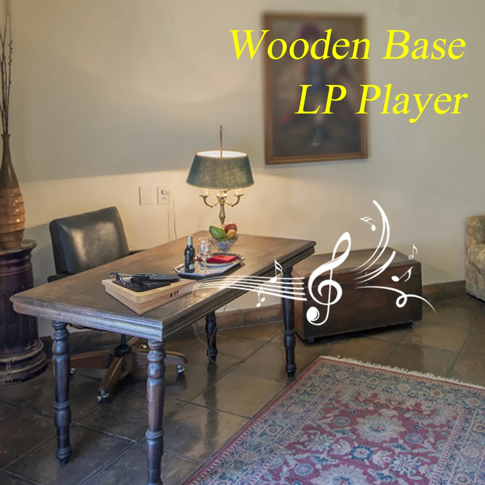 33/45/78 об/мин проигрыватель античный граммофон поворотный диск виниловый RCA разъем