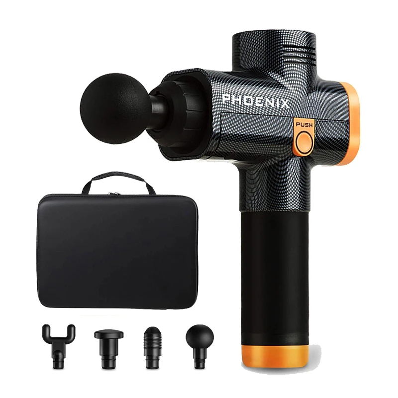 Пистолет для массажа мышц Phoenix A2 персональный перкуссионный Массажер спортивный