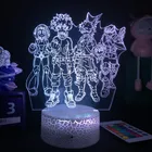 Светодиодный ночсветильник в стиле аниме Моя геройская Академия, Izuku для спальни, Декор, подарок на день рождения, манга, моя геройская академия, Shoto, светильник, Bakugo