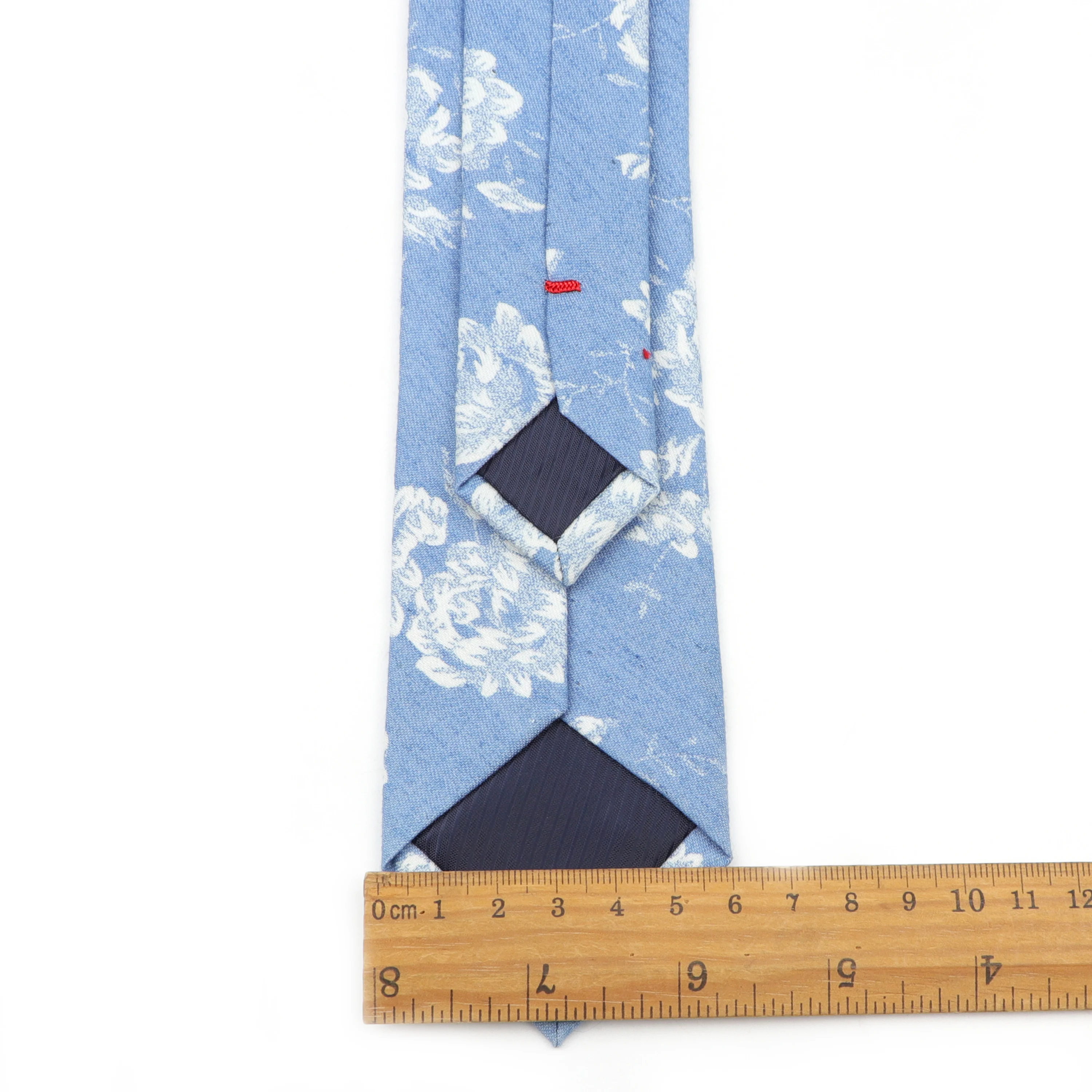 Мужской цветочный галстук из мягкой ткани для повседневного ношения тонкий