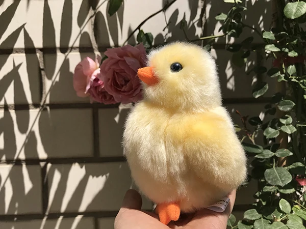 Симпатичная желтая курица имитация жизни как животное плюшевая игрушка мягкая