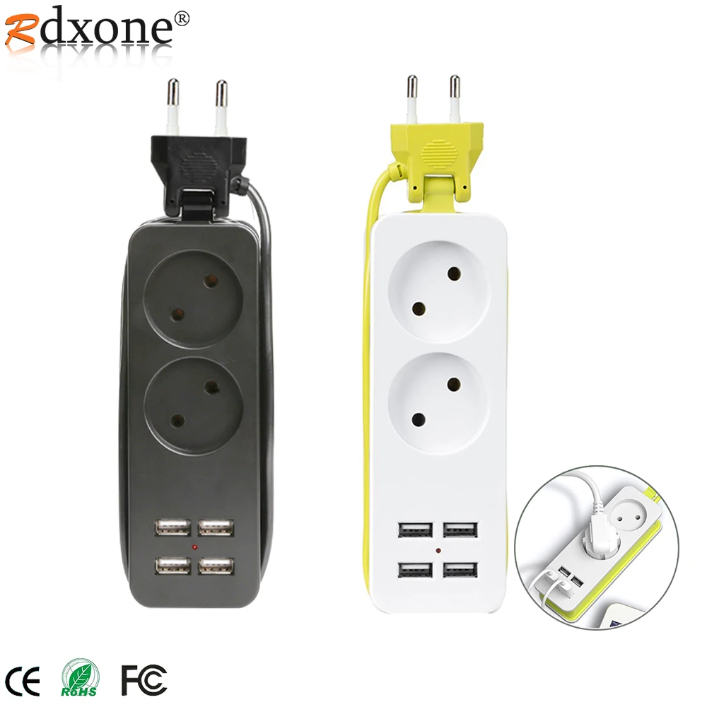 Настольная розетка ЕС с 4 usb-разъемами для зарядки USB блок питания mart мобильный