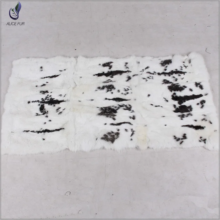 Пластина из натурального кроличьего меха пушистая кожа мех материал сделай сам