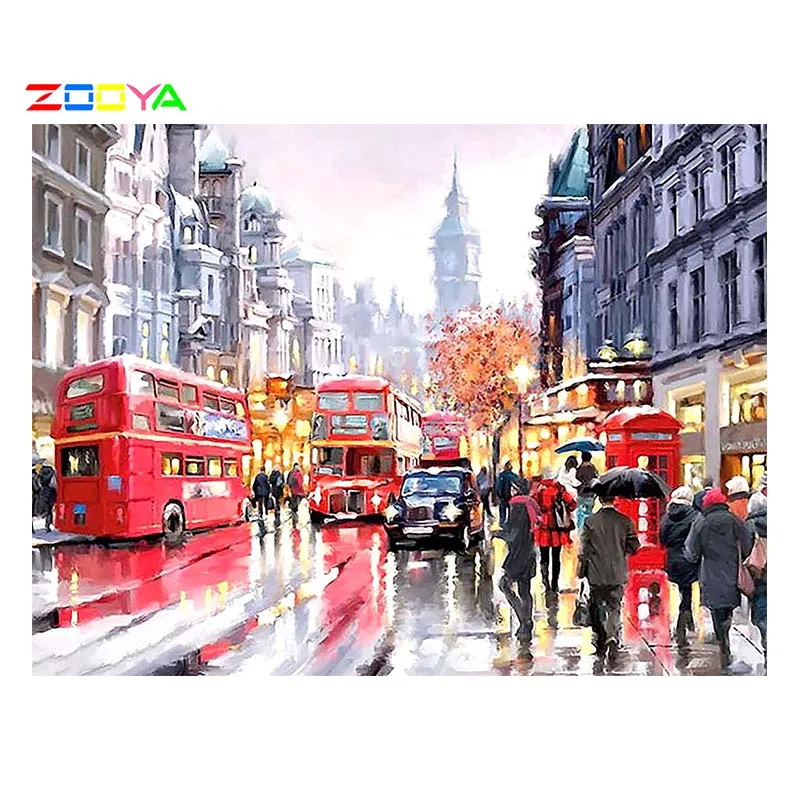 ZOOYA Алмазная картина абстрактная маслом вышивка поделки DIY мозаика RF986|diamond