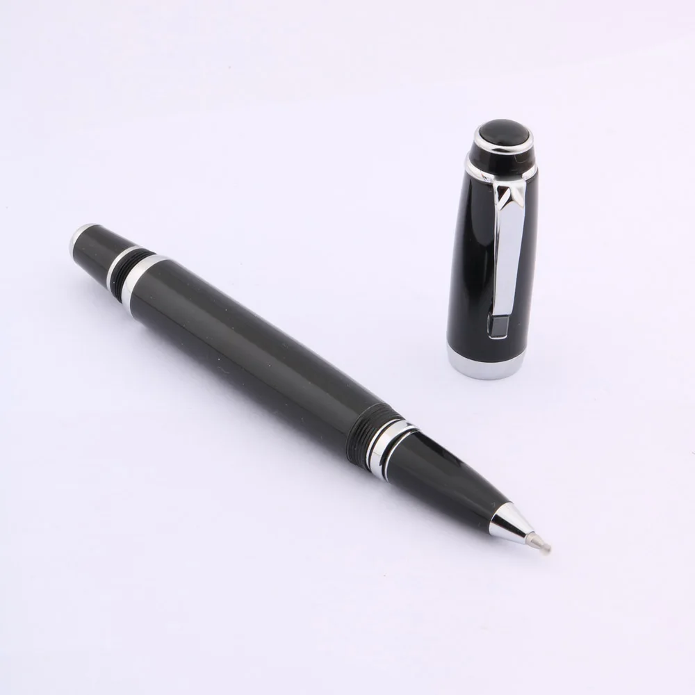 Высокое качество шариковая ручка классическое серебряное подарок поверните