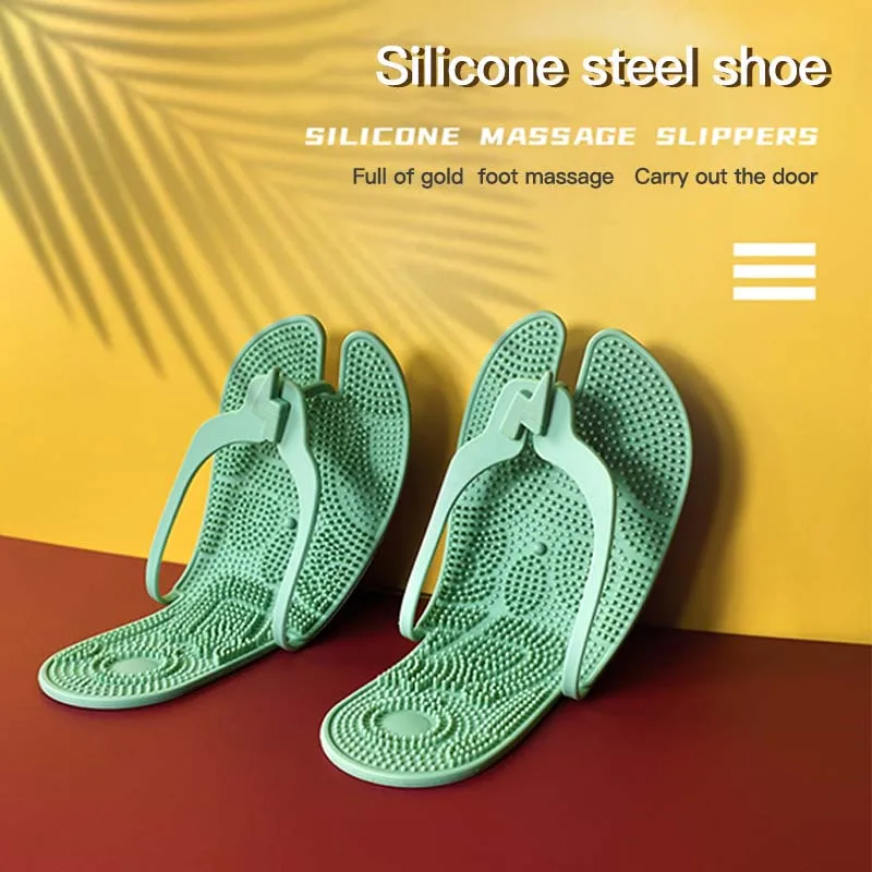 

New Fashion Beach Massage Slippers Household Outdoor Creative Wear It On Both Sides Acupuncture Portable Folding Slippers