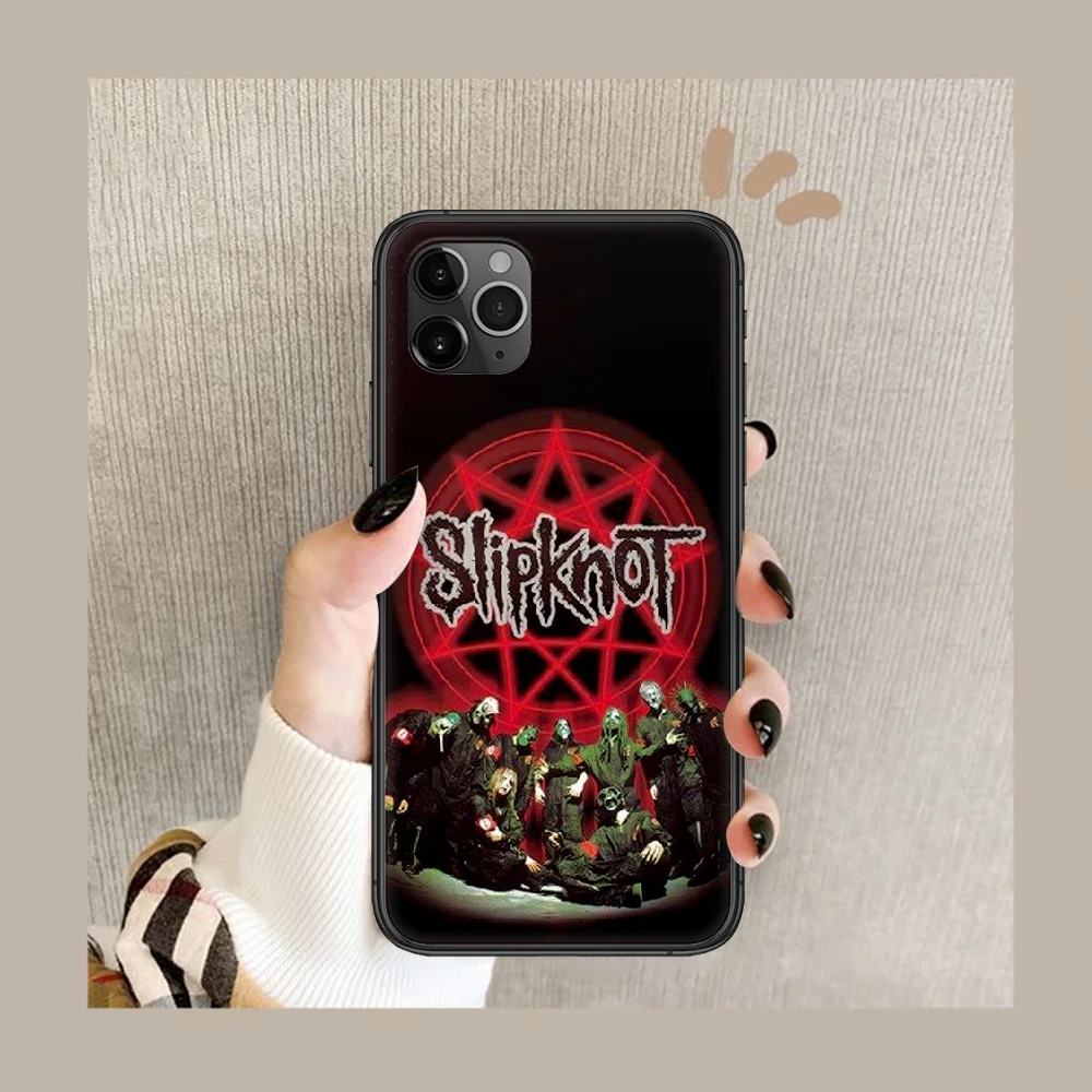 

Slipknotes band Phone Case Cover Hull For iphone 5 5s se 2020 6 6s 7 8 12 mini plus X XS XR 11 PRO MAX black Funda 3D Shell