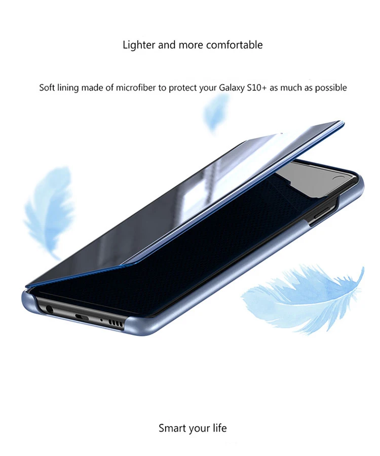 BoeYink умный зеркальный Чехол С Откидывающейся Крышкой для samsung Galaxy S10 S8 S9 плюс S10e S7 Edge Note 8 9 A50 A30 A70 A7 A750 чехол