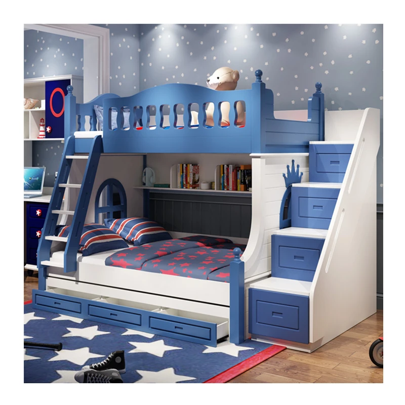 Детская мебель для спальни современная двухъярусная кровать детская