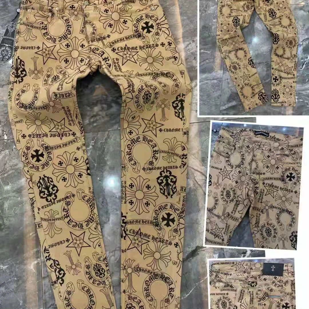 

Black Fluorescent Green Letter Embroidery Men Women Hip Hop Damage Hole Distressed Denim Designer Jeans Men Clothing